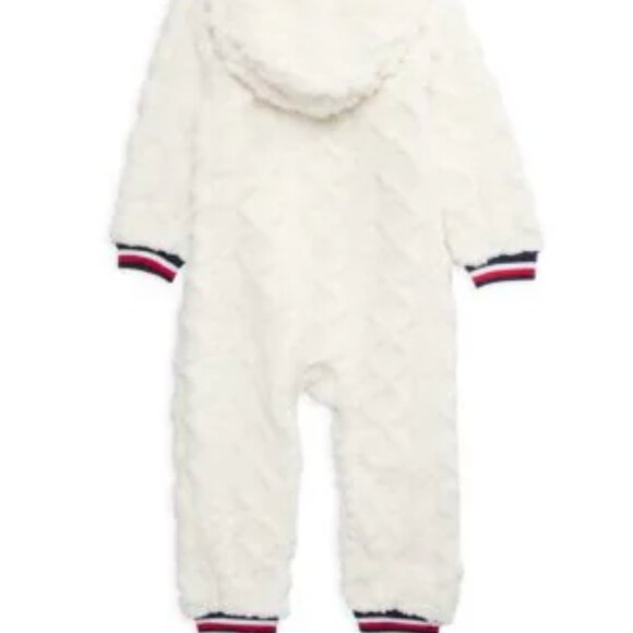Tommy Hilfiger Baby Girl's Faux Fur Coverall sizes 12 & 18 months NWT Sooo Soft! - Picture 3 of 6
